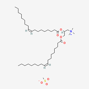 Chemical structure of DOTAP mesylate