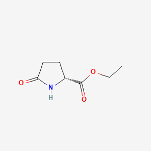 Chemical structure of D-Pyroglutamic acid ethyl ester