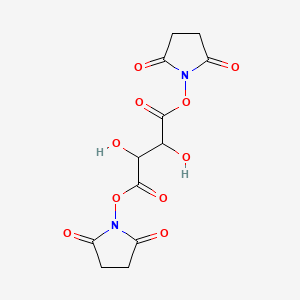 Chemical structure of Disuccinimidyl tartrate