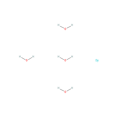 Chemical structure of Dysprosium acetate tetrahydrate