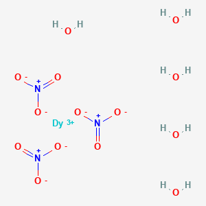 Chemical structure of Dysprosium(III) nitrate pentahydrate