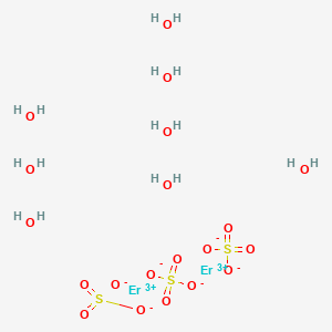 Chemical structure of Erbium sulfate octahydrate