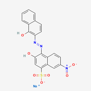 Chemical structure of C.I. Mordant Black 11, monosodium salt