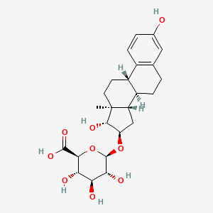 Chemical structure of Estriol 16-glucuronide