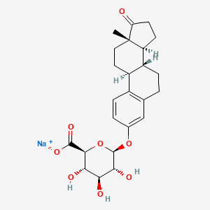 Chemical structure of Estrone beta-D-glucuronide sodium salt
