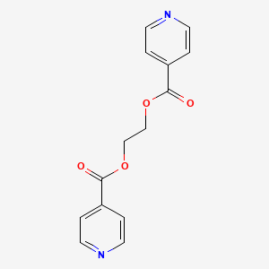 Chemical structure of Ethane-1,2-diyl diisonicotinate