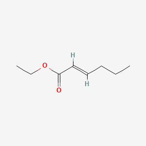 Chemical structure of Ethyl (E)-2-hexenoate