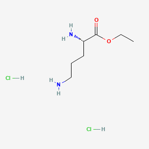 Chemical structure of Ethyl L-ornithine dihydrochloride