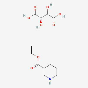 Chemical structure of Ethyl (S)-Nipecotate D-Tartrate