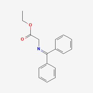 Chemical structure of Ethyl 2-(diphenylmethyleneamino)acetate