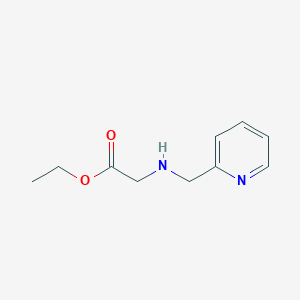 Chemical structure of Ethyl N-((pyridin-2-yl)methyl)glycinate