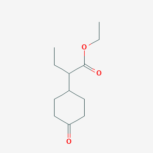 Chemical structure of Ethyl 2-(4-oxocyclohexyl)butanoate
