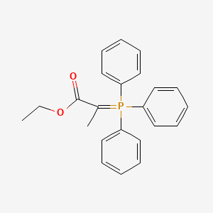 Chemical structure of Ethyl 2-(triphenylphosphoranylidene)propionate
