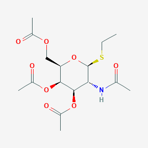 Chemical structure of Ethyl 2-Acetamido-3,4,6-tri-O-acetyl-2-deoxy-1-thio-beta-D-galactopyranoside
