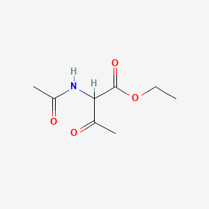Chemical structure of Ethyl 2-acetamido-3-oxobutanoate
