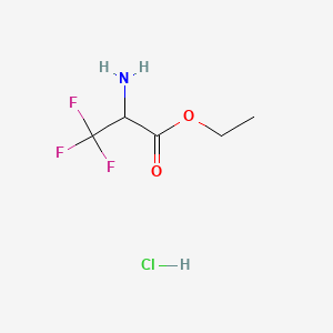 Chemical structure of Ethyl 2-amino-3,3,3-trifluoropropanoate hydrochloride