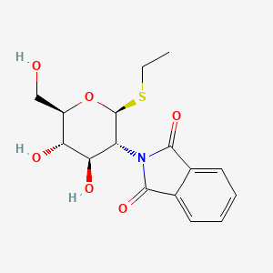 Chemical structure of Ethyl 2-deoxy-2-(1,3-dihydro-1,3-dioxo-2H-isoindol-2-yl)-1-thio-β-D-glucopyranoside