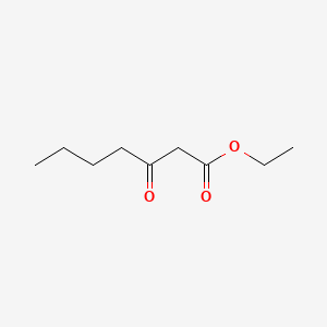 Chemical structure of Ethyl 3-oxoheptanoate