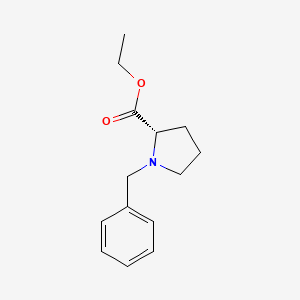 Chemical structure of Ethyl benzyl-L-prolinate
