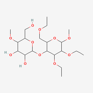 Chemical structure of Ethyl cellulose