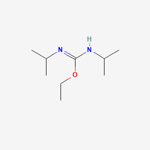 Chemical structure of Ethyl N,N'-diisopropylcarbamimidate