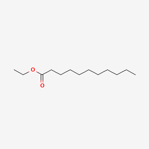 Chemical structure of Ethyl undecanoate