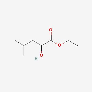 Chemical structure of Ethyl2-hydroxy-4-methylpentanoate