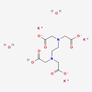 Chemical structure of Ethylenediaminetetraacetic acid tripotassium salt dihydrate