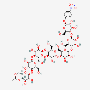 Chemical structure of Ethylidene-4-nitrophenyl-a-D-Maltoheptaoside