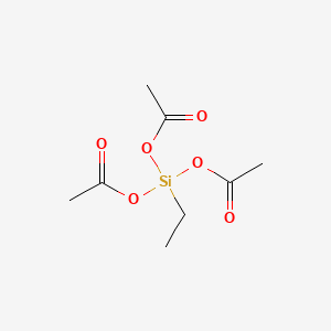 Chemical structure of Ethyltriacetoxysilane