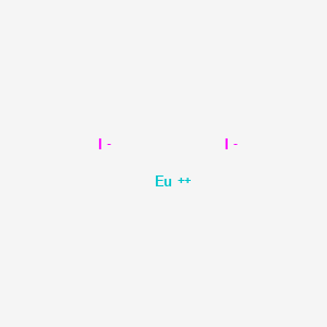 Chemical structure of Europium iodide (EuI2)