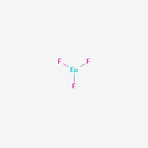 Chemical structure of Europium fluoride (EuF3)
