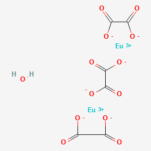 Chemical structure of Europium(III) oxalate hydrate