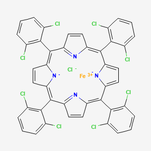 Chemical structure of Fe(iii) meso-?Tetra (o-?dichlorophenyl) porphine chloride