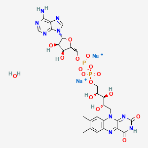 Chemical structure of Flavin adenine dinucleotide (disodium hydrate)