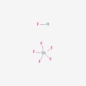Chemical structure of Fluoroantimonic acid