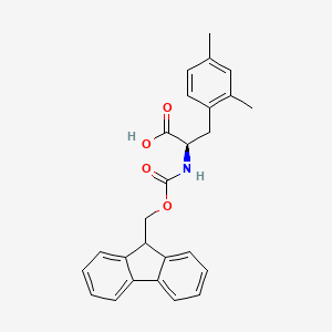 Chemical structure of Fmoc-2,4-Dimethyl-D-phenylalanine