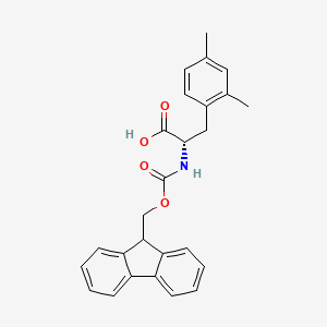 Chemical structure of Fmoc-2,4-Dimethyl-L-phenylalanine