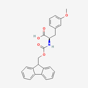 Chemical structure of Fmoc-D-phe(3-ome)-OH