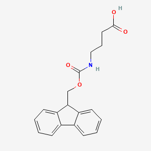 Chemical structure of Fmoc-4-aminobutanoic acid