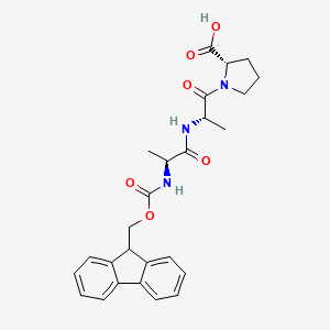 Chemical structure of Fmoc-Ala-Ala-Pro-OH