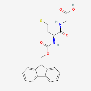 Chemical structure of Fmoc-Met-Gly-OH