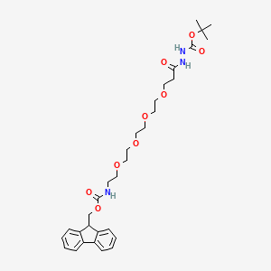 Chemical structure of Fmoc-PEG2-NHS ester