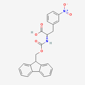 Chemical structure of Fmoc-Phe(3-NO2)-OH