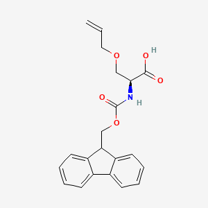 Chemical structure of Fmoc-Ser(Allyl)-OH