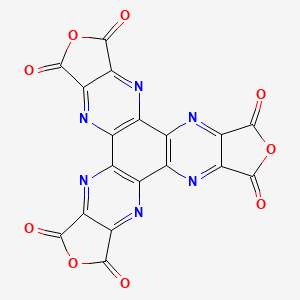 Chemical structure of Furo[3,4-b]furo[3',4':5,6]pyrazino[2,3-f]furo[3',4':5,6]pyrazino[2,3-h]quinoxaline-1,3,6,8,11,13-hexaone
