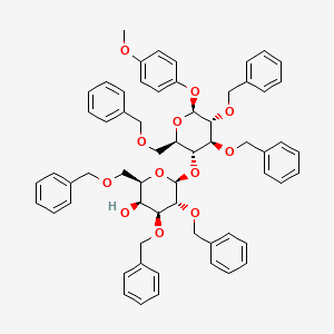 Chemical structure of Gal[236Bn]β(1-4)Glc[236Bn]-β-MP