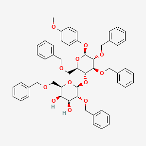 Chemical structure of Gal[26Bn]β(1-4)Glc[236Bn]-β-MP