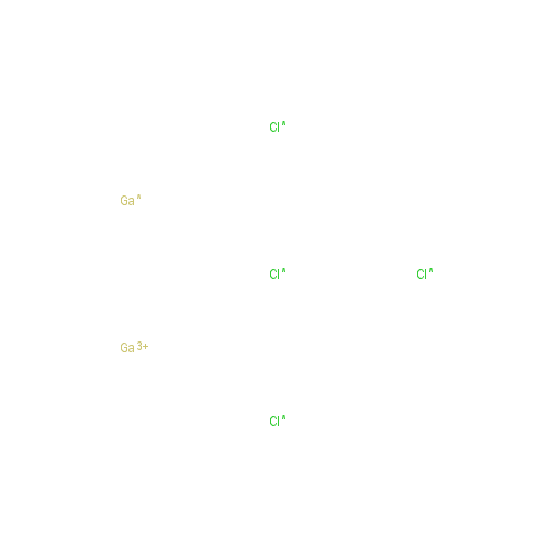 Chemical structure of Gallium(II) chloride, anhydrous