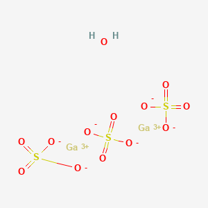 Chemical structure of Gallium(III) sulfate hydrate